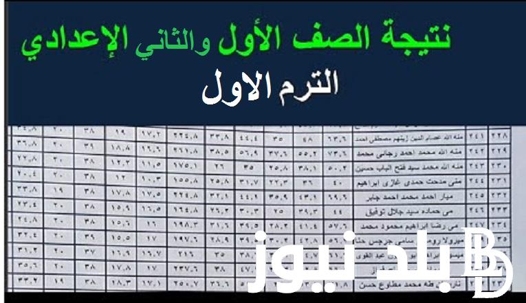 الآن برقم الجلوس  LINK الاستعلام عن نتيجة الصف الأول والثاني الإعدادي الترم الأول 2024 محافظة القاهرة والمحافظات المصرية بالمدارس