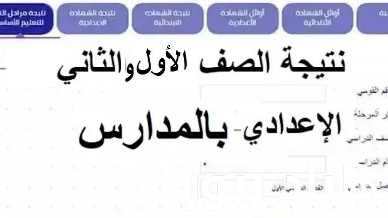 “عاااجل” .. بوابة التعليم الأساسي للحصول على نتيجة الصف الأول والثاني الاعدادي بالاسم ورقم الجلوس الترم الأول 2024 محافظة القاهرة والمحافظات المصرية بالمدارس