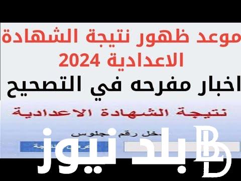 الان إستخرج نتيجة الصف الثالث الاعدادى برقم الجلوس 2024 جميع المحافظات من خلال نتيجة نت