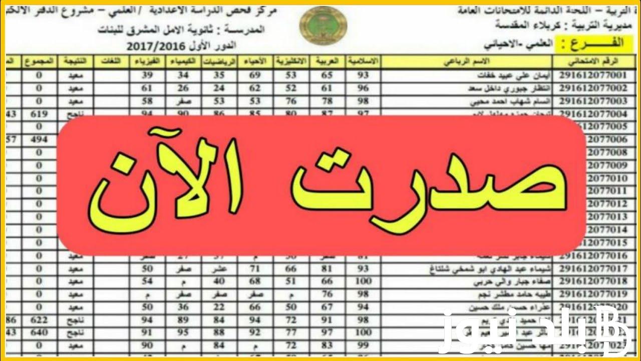 حملها الآن “بالأسماء” نتائج السادس الابتدائي 2024 واسط بالرقم الامتحاني عبر موقع نتائجنا nataegna.com