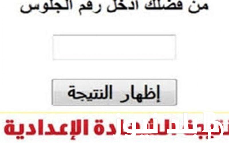 الآن “من هُنا” نتيجة الشهادة الاعدادية محافظة الشرقية 2024 برقم الجلوس عبر موقع نتيجة نت الالكتروني