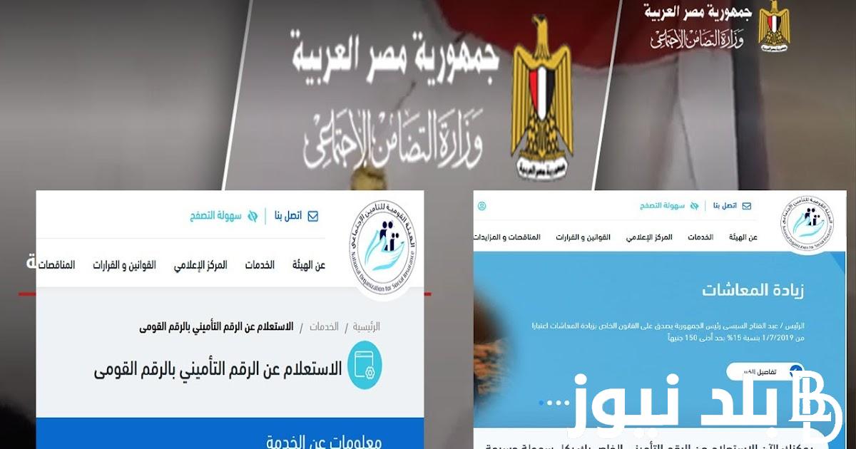 رسمياً بعد الزيادة.. الاستعلام عن قيمة المعاش بالاسم والرقم القومي شهر مايو 2024 من خلال nosi.gov.eg