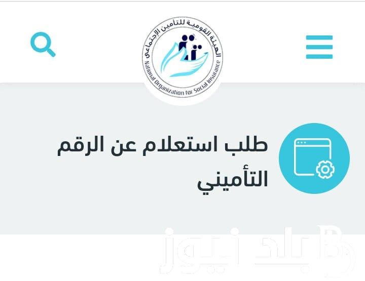 “خطوة بخطوة” استخراج الرقم التأميني بالرقم القومي 2024 والاستعلام عنه عبر الهيئة القوميه للتأمينات الاجتماعية nosi.gov.eg