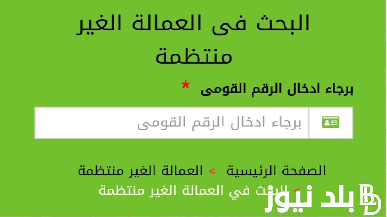 1000 ج.. منحة العمالة الغير منتظمة 2024 وماهى الشروط والأوراق المطلوبة للتسجيل