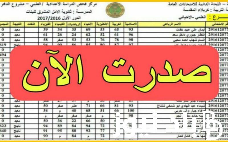 لينك فعال وزارة التربية نتائج السادس ابتدائي 2024( عموم المحافظات) عبر epedu.gov.iq