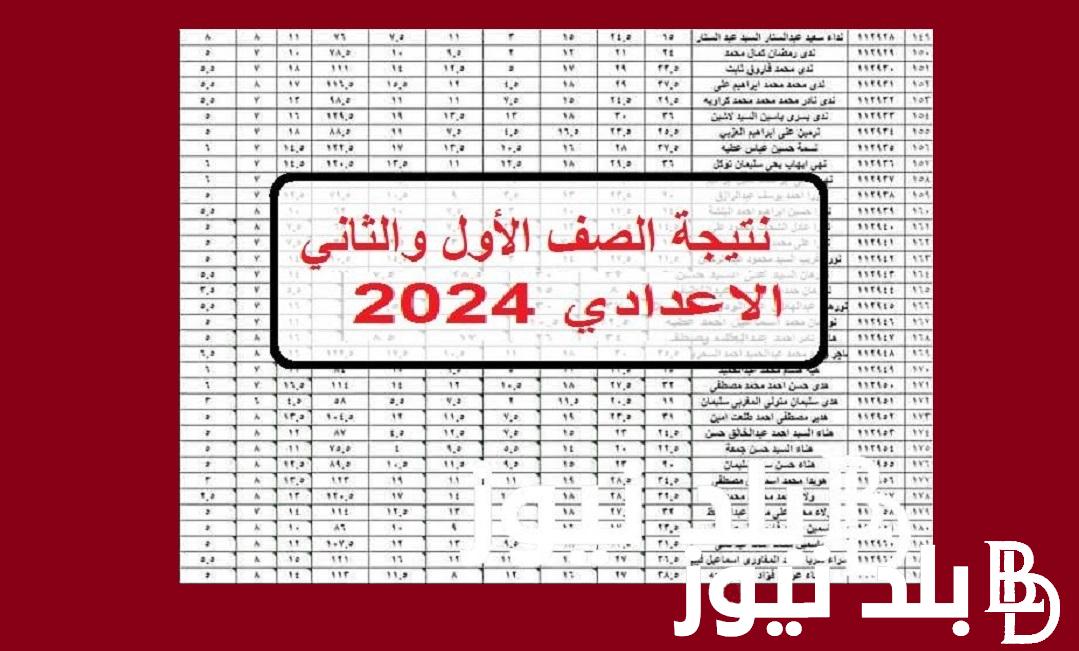 “moe.gov.eg” .. لينك نتيجة الصف الأول والثاني الاعدادي برقم الجلوس 2024 كل المحافظات عبر بوابة التعليم ترم ثاني