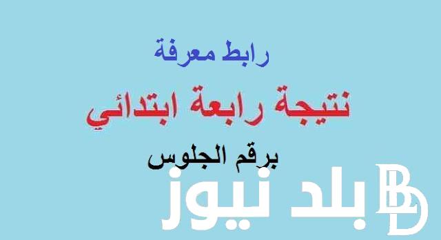 “هات نتيجتك قبل الكل”نتيجة الصف الرابع الابتدائي بالاسم ورقم الجلوس 2024 عبر موقع بوابة التعليم الاساسي