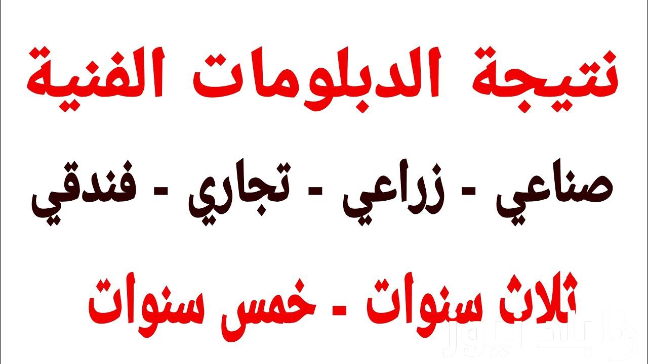 (تجارة وصنايع وزراعة) نتيجه ثانوي تجاري| رابط الاستعلام  عن النتائج عبر fany.emis.gov.eg