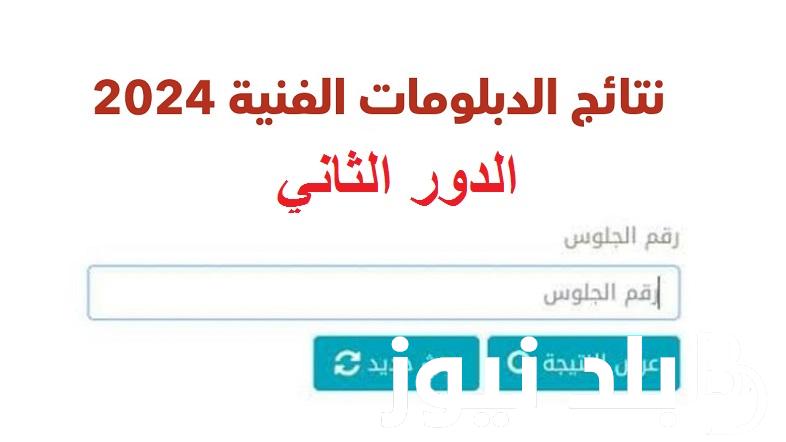 رابط http://fany.emis.gov.eg للاستعلام عن نتيجة الدبلومات الفنية 2024 الدور الثاني من موقع بوابة التعليم الفني