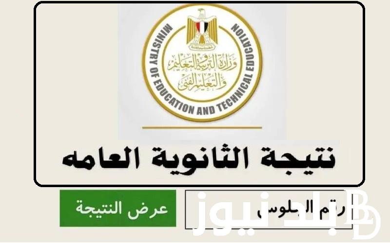 شوف نتيجتك “علمي وأدبي” ..  رابط نتيجة الثانوية العامة بالاسم 2024 كل المحافظات وموعد إعلانها وزارة التربية والتعليم برابط مباشر moe.gov.eg