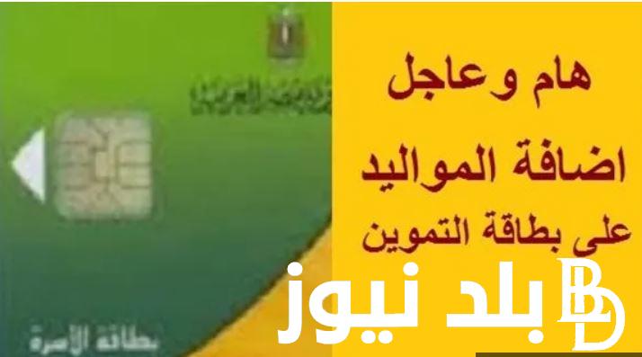 تعرف على شروط إضافة المواليد الجدد على بطاقة التموين.. وما هى خطوات إضافة المواليد الجدد